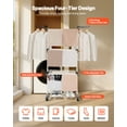 thumbnail image 2 of VEVOR Clothes Drying Rack, 4-Tier Foldable Laundry Dryer Rack, Metal Drying Racks with 24 Drying Rods, Free-Standing and Portable Hanger with 4 Castors and Two Side Wings for Outdoor & Indoor Use, 2 of 9