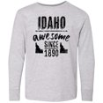 thumbnail image 3 of Inktastic Idaho Awesome Since 1890 Long Sleeve Youth T-Shirt, 3 of 5