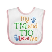Inktastic Tia and Tio Love Me Boys or Girls Baby Bib