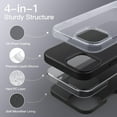thumbnail image 3 of JETech Silicone Case for iPhone 15 Pro 6.1-Inch, Silky-Soft Touch Full-Body Protective Phone Case, Shockproof Cover (Black), 3 of 6