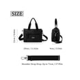 thumbnail image 2 of LAVA Crossbody Bag Shoulder Bags Multiple Pockets Handbags Bags for Women, Commuter Tote with Adjustable Strap for Daily Use (Black), 2 of 9