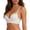 White, variant on Plunge Bras for Women Racerback Adjustable Spaghetti Strap Triangle Cup Soft Underwear Bra