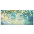 thumbnail image 4 of WOBOGO Green Flower Leaves Acrylic Pen Holder 4 Compartments Clear Pencil Organizer Makeup Brush Storage Case, 4 of 7