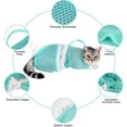 thumbnail image 5 of Cat Bathing Bag, Adjustable Breathable Cat Grooming Mesh Bag, Anti-bite & Anti-Scratch Cat Bath Washing Restraint Bag, For Showering and Trimming Nails(1Pc, Blue), 5 of 8
