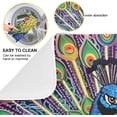 thumbnail image 2 of FREEAMG Dish Drying Mat Peacock Absorbent Microfiber Kitchen Dish Mat Super Absorbent Dish Drainer Mat for Kitchen Counter 16" x 18", 2 of 7