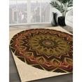 thumbnail image 3 of Ahgly Company Machine Washable Indoor Rectangle Transitional Peru Brown Area Rugs, 3' x 5', 3 of 7