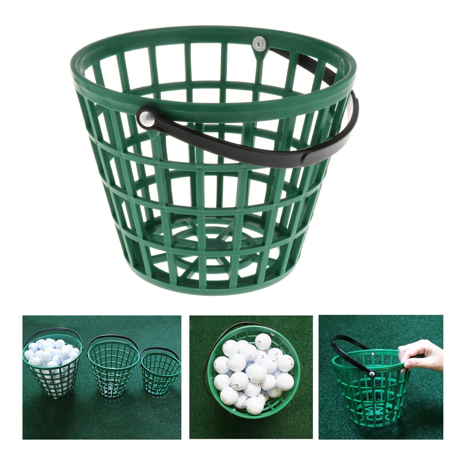 Colaxi Range Basket, Golf Ball Tennis Balls, Egg Collection Carrying Buckets Golf Balls Storage Container with Carry Handle for Outdoor Indoor - Holds 50 Balls