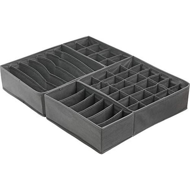 SimpleHouseware Closet Underwear Drawer Organizer Divider Set of 4