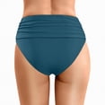 thumbnail image 4 of HCNTES Women's Plus Size High Waisted Bikini Bottom Full Coverage Swim Bottom Bathing Suit Bottom(Navy,XL), 4 of 6