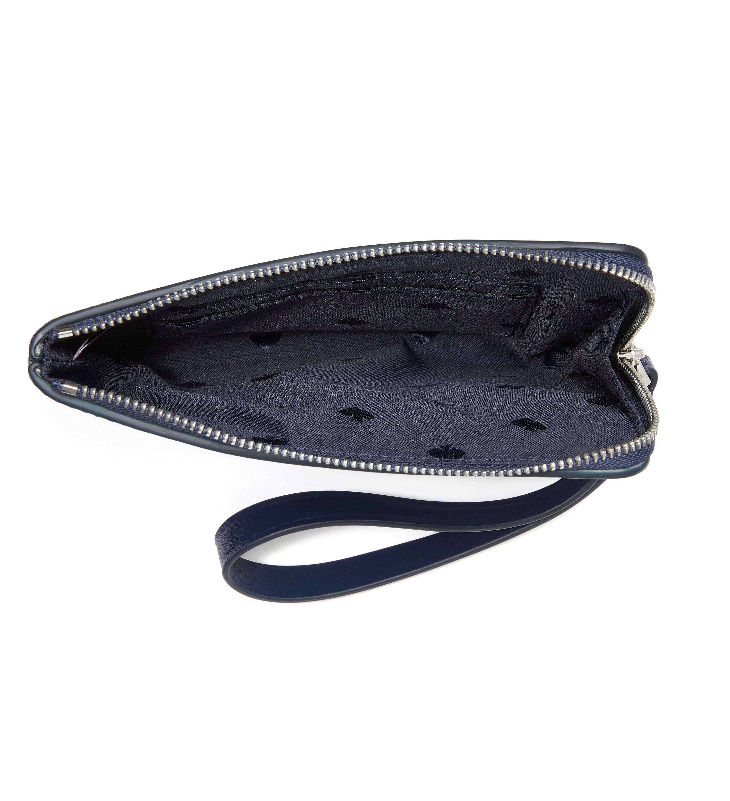 Kate Spade New York Spade Link Saffiano Pvc Mini L-Zip Wristlet (Blue Multi)