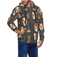 thumbnail image 3 of Zip Up Hoodies for Men - Cute puppy G Long Sleeve Comfrt Men'S Fashion Hoodies & Sweatshirts, Jackets for Men Hoodies Pullover Clothing Clothes with Pouch, 3 of 5