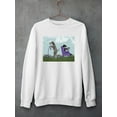 thumbnail image 3 of Schnauzer Scooter Sweatshirt Men -Fab Funky Designs, Male Medium, 3 of 4