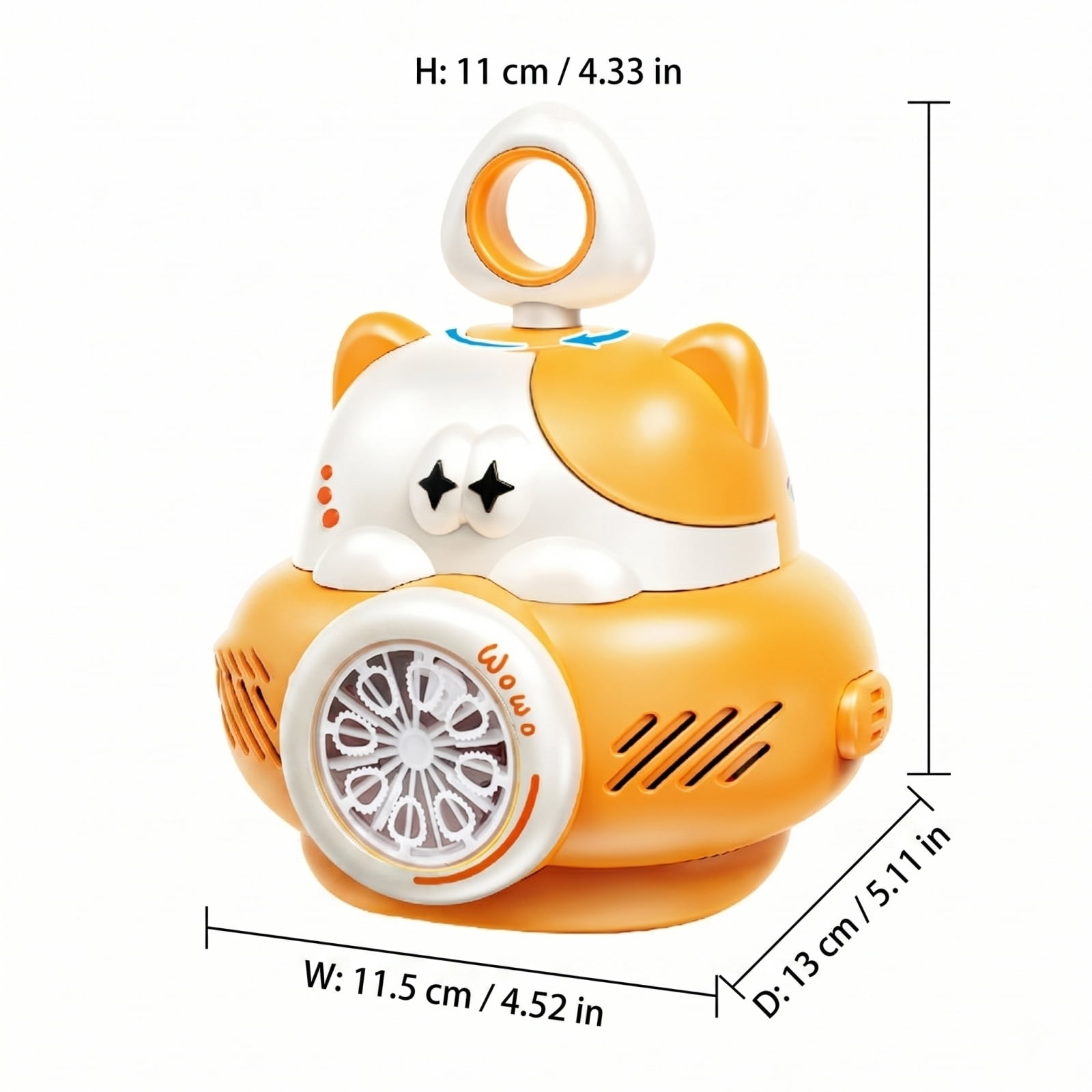 Cat Style Bubble Maker Machine, Automatic Bubble Blower with LED Light and Multi-Hole Bubble Output, Portable Handheld Bubble Machine with Batteries for Party Outdoor Festival Bubble Gun