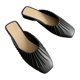 thumbnail image 3 of Zapatillas de verano planas, sandalias de tacón plano sin espalda Sandalias planas sin espalda Zapatillas sin espalda con punta cerrada Funcionamiento suave, 3 of 9