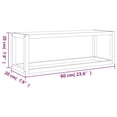 thumbnail image 4 of vidaXL Towel Rack 23.6"x7.9"x7.9" Solid Wood Walnut, 4 of 5