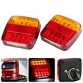 thumbnail image 4 of luces traseras de 12 V y 20 LED de doble color para remolque de camión (cubierta de lámpara roja y amarilla), 4 of 13