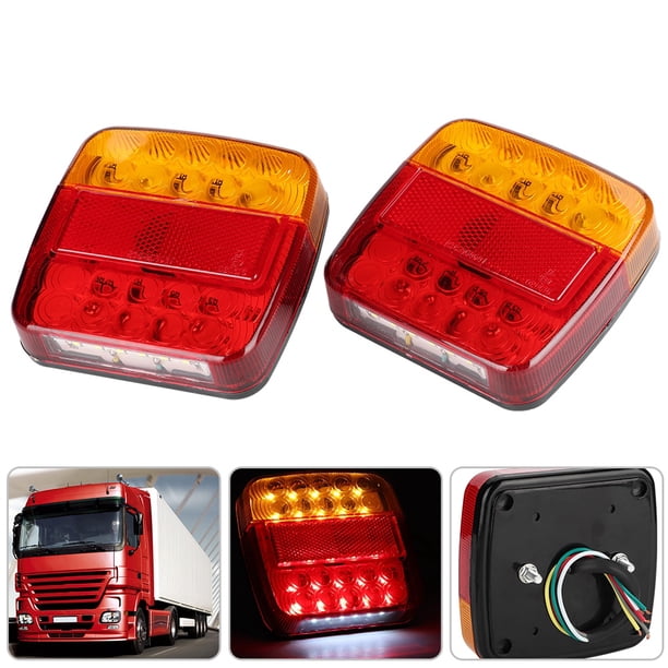 Piezas para vehículos, 2 piezas, 12 V, 20 LED, lámpara doble para camión, luz LED para automóvil, confiable y duradera