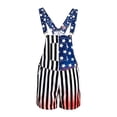 thumbnail image 2 of Ticikt Unisex Printed Overalls Short Romper, Festival Jumpsuits 4th of July Kids Overalls,Color:Navy,Size:6-7 Years, 2 of 7