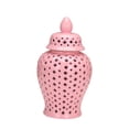 thumbnail image 5 of Ceramic Ginger Jar Decorative Jar Storage Jar Vase Decor Multi Purpose Collection Floral Arrangement Flower Vase Decorative Vase for Office 15cmx15cmx28cm, 5 of 8