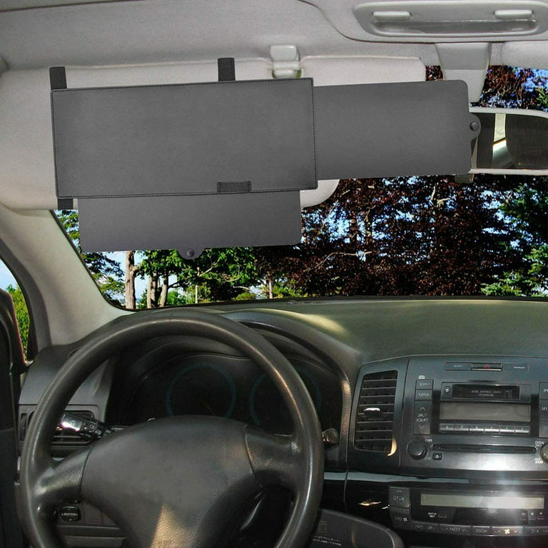 Car Visor Extension Extender Shield Front Side Casement Shade Anti-Glare  Truck 