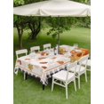 thumbnail image 3 of Outdoor Tablecloth with Umbrella Hole and Zipper, Fall Rectangle Table Cloth 60x120 Inch Waterproof Tablecloth, Orange Pumpkin Autumn Maple Leaf Sunflower Black Plaid Picnic Table Cover for Patio, 3 of 7