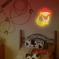 thumbnail image 2 of Lavish Cover Cowboys Hat Cat LED Neon Sign Dimmable USB for Bedroom Wall Decor Christmas Gifts Teen Kids Dorm Living Room(15.7 * 12.6in), 2 of 10