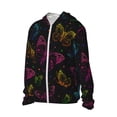 thumbnail image 2 of Sigee Butterfly Print UPF50+ Men's Sun Protection Hoodie Shirt SPF UV Shirt Long Sleeve Fishing Outdoor Lightweight, S-3XL, 2 of 9