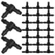 thumbnail image 3 of Irrigation System Drip Irrigation Tee Connectors Garden Hose Connectors Black 3.00X2.00X0.90CM Drip Irrigation 100Pcs, 3 of 5