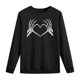 thumbnail image 1 of Moda mujer cuello redondo Casual manga larga Halloween impreso sudadera Tops blusa Pompotops  FGAJ6506, 1 of 4