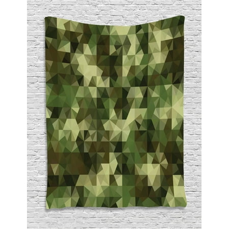 Sage Tapestry Abstract Military Camouflage Pattern With Fractal