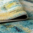 thumbnail image 6 of JONATHAN Y CONTEMPORARY POP 2 x 8 Runner Rug, Modern Abstract Waterfall - Blue/Cream, CTP100A-28, 6 of 10