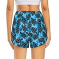thumbnail image 4 of Uemuo Bohemian Sea Turtle Pattern Women's Athletic Shorts High Waisted Running Shorts with Liner Pockets Gym Elastic Workout Shorts-Small, 4 of 9