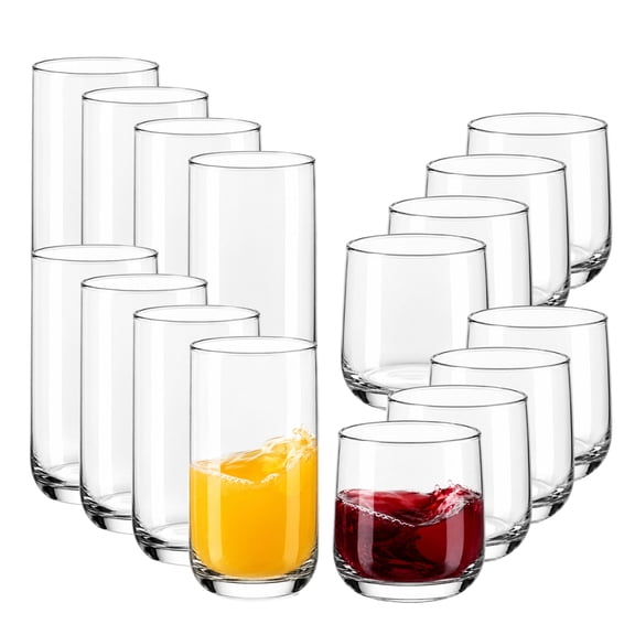 Libbey Ascent 16-Piece Tumbler and Rocks Glass Set