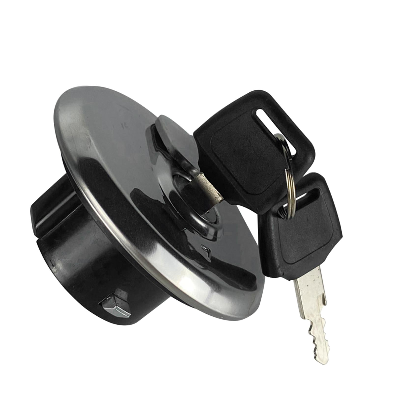 CNC Aluminum Motorbike Fuel Gas Tank Cap Cover, Replaces with 2 Keys for Suzuki Gn125 Easier to Install Parts Durable Professional