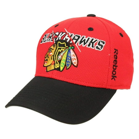 New Chicago Blackhawks Nhl Cap - Reebok NHL Men's Chicago Blackhawks Second Season Flex Cap, Red
