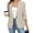 Beige, variant on Womens Casual Blazers Open Front Long Sleeve Work Office Suit Jackets Blazer Black 3XL