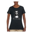 thumbnail image 2 of Wild Bobby Jesus: Ill Be Back Inspirational/Christian Women Graphic Tee, Black, Small, 2 of 5