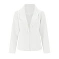 thumbnail image 1 of Vedolay Casual Tops for Women Womens Casual Blazer Solid Double Blazer Open Front Suit Jacket,White M, 1 of 5