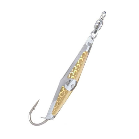 UPC: 0046837102111 | Clarkspoon 0BB-GLDF Spoon Squid #0Silver/Gold flash with sz 2 ball
