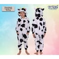 thumbnail image 3 of Cow One Piece - Plush Kids Animal Costume Jumpsuit by Silver Lilly (10-12 Youth), 3 of 6