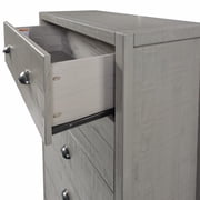 Camaflexi Hampton 33W Five Drawer Wood Chest in Dritfwood Finish