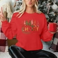thumbnail image 6 of Ounisa Christmas Sweatshirts for Women Tis the season Christmas Outfits Merry Christmas Lightweight Pullover Christmas Tree Christmas Gifts Merry Christmas Letter Graphic Tops, 6 of 7