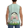thumbnail image 4 of Pofeuu White Bunny Bottom And Easter Eggs Print Men's Muscle T-Shirt, Sleeveless, Muscle Tank, Classic Muscle Tee Top For Men Casual Sleeveless Muscle T-Shirt Trendy Clothes-XX-Large, 4 of 7