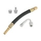 thumbnail image 1 of 1 Set de extensión de válvula de llanta de cobre de 45 grados con extensor de vástago de llanta de plástico flexible de 140 mm para automóvil, motocicleta, RV, camión, bicicleta, 1 of 6