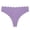 Light Purple, variant on Womens Seamless Thongs Underwear No Show Thong Scallop Edge Wave-waisted Invisible Panties Sexy Heart Cutout Briefs for Ladies Black L