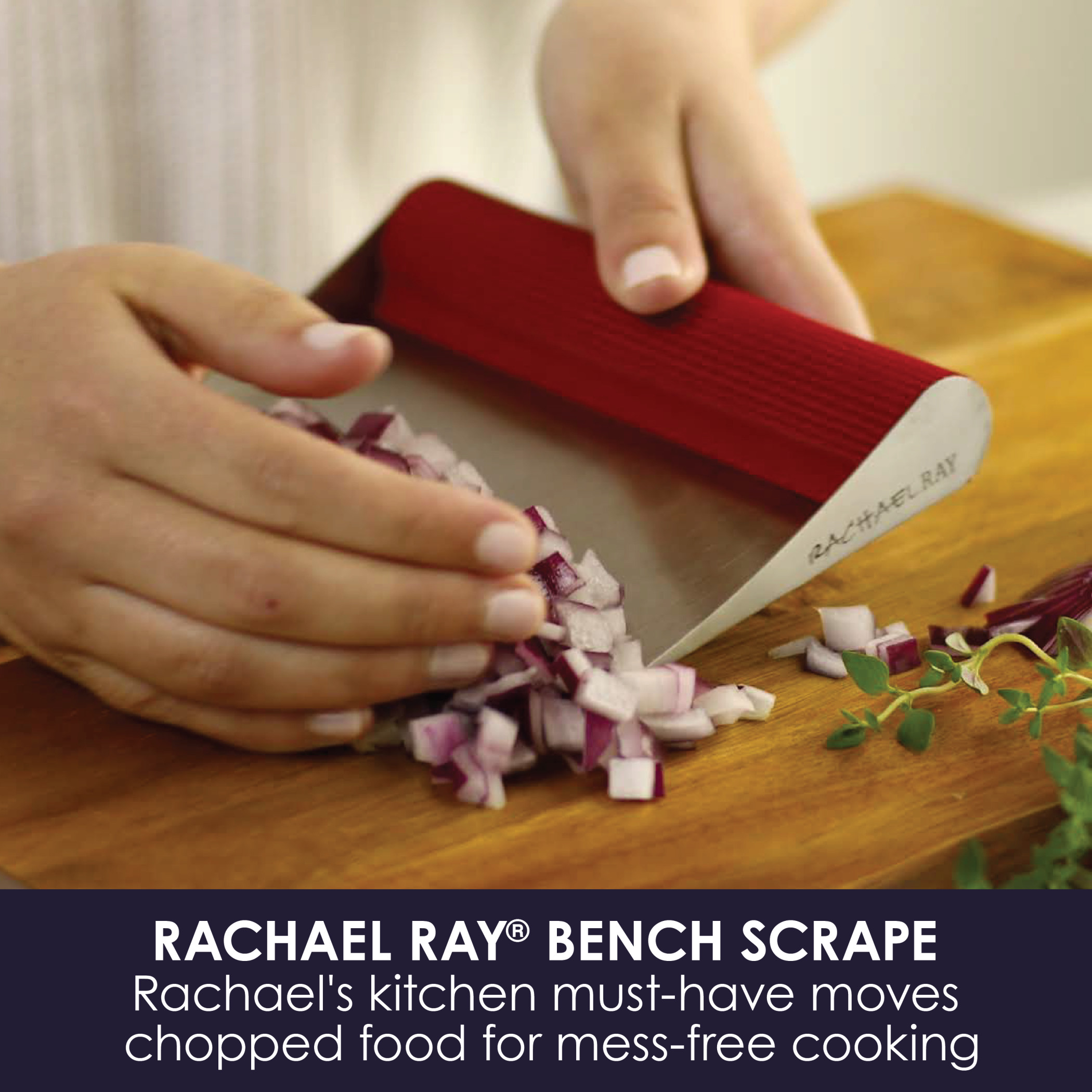 Rachael Ray Cucina Tools and Gadgets Bench Scrape, Agave Blue - image 5 of 6
