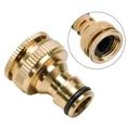 thumbnail image 2 of Brass Hose Tap Connector 3/4\ 1/2\ Threaded Garden Water Pipe Adapter-Fitting, 2 of 6