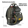 thumbnail image 2 of Cat 240049 Cat 240049 18 in. Pro Tool Backpack 31 Pockets Laptop Sleeve 1680D Polyester, 2 of 8