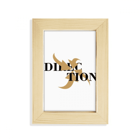 Converging Direction Indication Center Desktop Display Photo Frame Picture Art Painting 5x7 inch