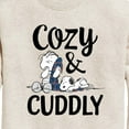 thumbnail image 3 of Peanuts - Snoopy and Linus Cozy And Cuddly - Toddler And Youth Crewneck Fleece Sweatshirt, 3 of 6